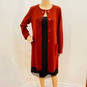 Kasper Sportswear Burgundy Sweater